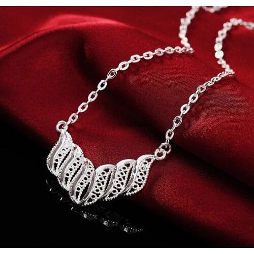 NEW ARRIVE hot Popular WOMEN Beautiful fashion Elegant silver color charm retro pretty Lady Necklace jewelry LN025