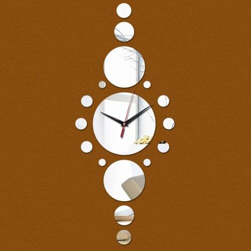 New acrylic mirror sticker clock clocks watch wall home decoration reloj de pared horloge Quartz Living Room