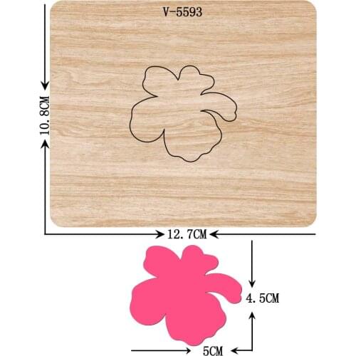 New flowers wooden dies cutting dies for scrapbooking Multiple sizes V-5593