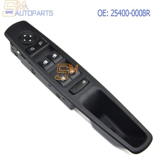 25400-0008R Front Left Power Master Window Switch For Renault Fluence L30 Megane Electric Window Control Switch 254000008R
