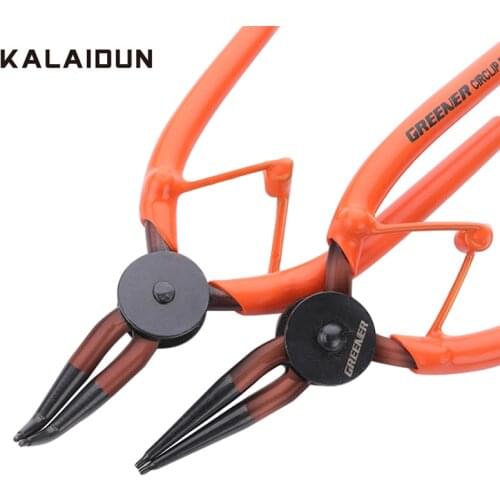 KALAIDUN Circlip & Snap Ring Pliers Internal External Retaining Clip Pliers Crimp Tool Multifunctional Bent Straight Hand Tools