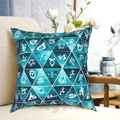 Shadowhunters Runes Mosaic Pillow Case Printed Home Soft Throw Pillow Shadowhunter Shadowhunters Nephilin Mortal