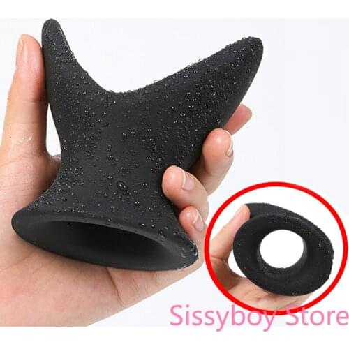Silicone Butt Plug Tunnel Ass Cleaner Anal Dildo Speculum Extender Enema Dilator Expander Massager Prostate Sex Toys for Women