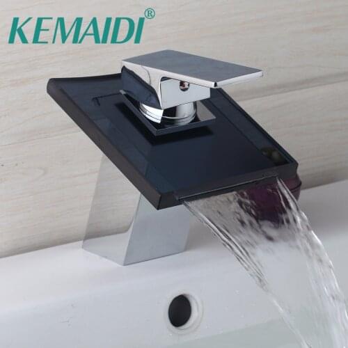 KEMAIDI Bathroom Faucet Deck Mount Grey Torneira Bathroom Hand Touch Basin Faucet Chrome Sink Tap Mixer Faucet