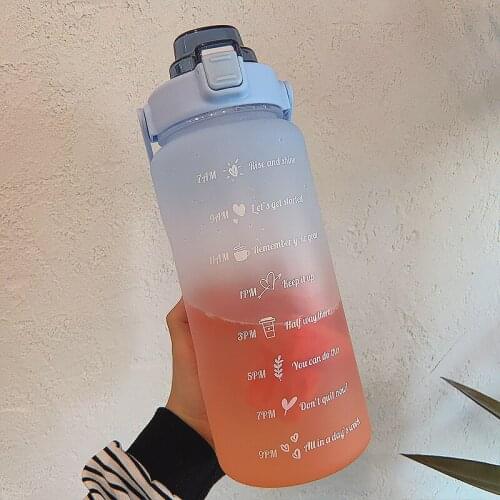 Portable 2.2L Bisphenol A with Handle Plastic Large-Capacity Fitness Sports Bottle Outdoor Picnic Bicycle Camping Water Bottle