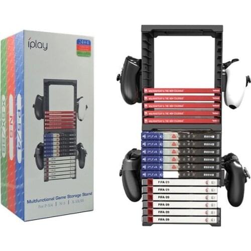 For PS5 game disc box storage rack For XBOX disc double-layer storage box holder Switch storage disc rack