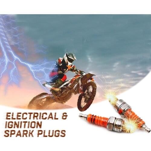 Motorcycle Spark Plug A7TJC Modification GY6 50Cc 70Cc 90Cc 110Cc 125Cc ATV Dirtbike 50 125 150Cc 3 Electrode Spark Plug