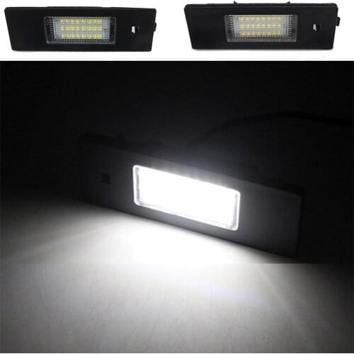 Car License plate Light White 18 SMD For Volvo S40 S60 S80 XC70 XC90 1999-2015