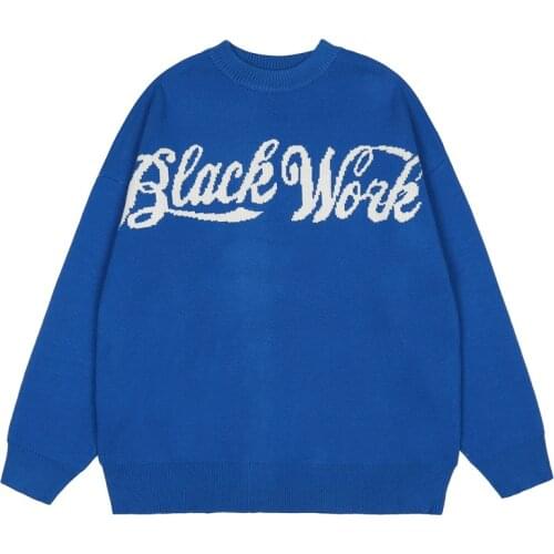 Sweater Men Harajuku Hip Hop Streetwear Men Clothing Tie-Dye Jacquard Pullover O-neck Oversize Fashion Casual Couple Man Sweater