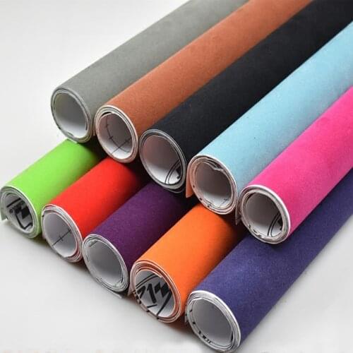 Premium Quality Velvet Suede Fabric Vinyl Car Wrap Sticker Self Adhesive Film For Car Styling 20/30cmx152cm