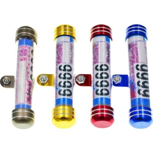 Waterproof Universal Motorcycle Motorbike Tube Tax Disc Registration Label Stand Holder Scooter Accessories