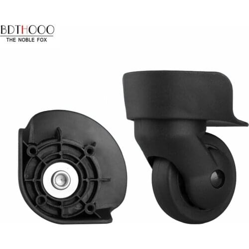 BDTHOOO Replacement Luggage Wheels For Suitcases Repair Hand Spinner Caster Wheels Luggage Parts Trolley Rubber Wheel Black A-65