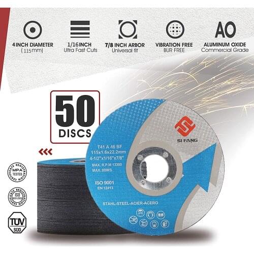 115mm Cutting Wheel Ultra Thin Metal & Stainless Steel Cut-Off Blade for Angle Grinder Fiber Cutter Metalworking Tool 2-50Pcs