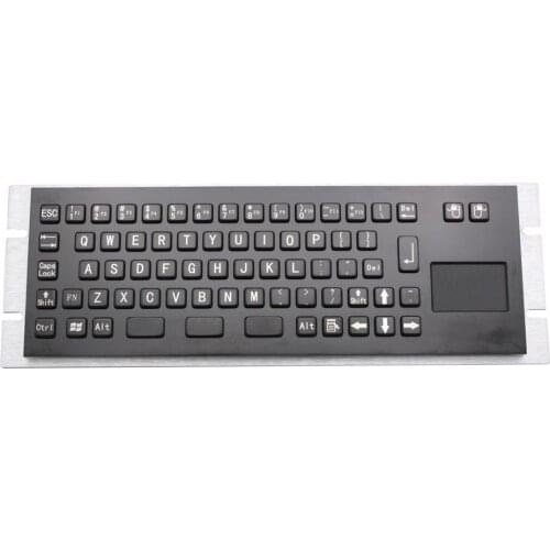 2020 Custom Compact Embedded Black keyboards Industrial Full metal keyboard with touchpad