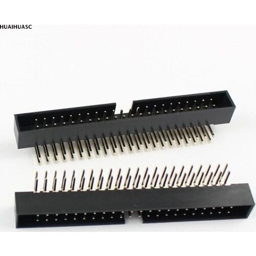 4pcs 2mm 2.0mm Pitch 2x22Pin 44 Pin Right Angle Male Shrouded IDC Box Header Connector