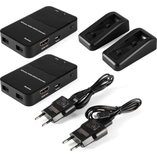 4K 60GH 100ft Wireless HDMI Transmitter Receiver HDMI Wireless Video Transmission Kit 1080P HDMI Extender Wireless