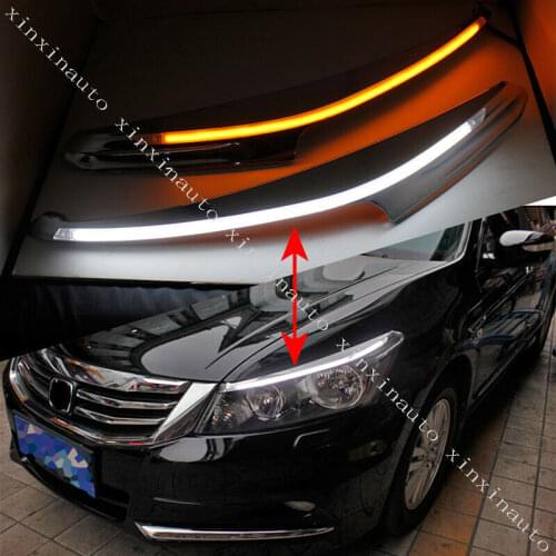 For Honda Accord 2008 2009 2010 2011 2012 2PCS/SET LED Headlight DRL Daytime Running Light Turn Signal