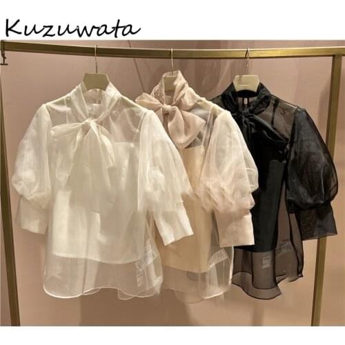 Большие блузки Kuzuwata China At AliExpress