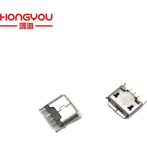 50pcs Micro USB 5pin Female Socket Connector Direct Plug-in Type for Charging Mobile Phone High Quality Sell At A Loss