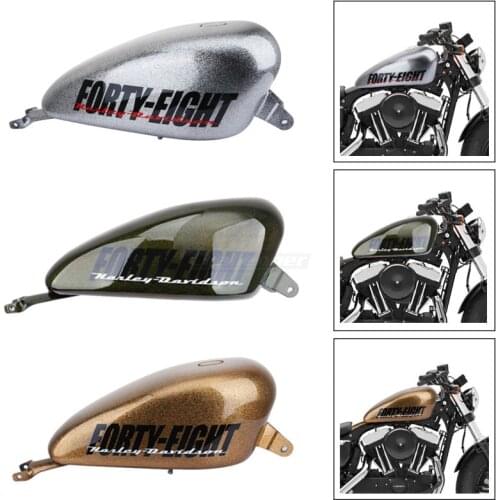 Motorcycle Retro Oil Gas Fuel Tank For Harley Sportster Iron XL 48 883 1200 Forty-eight Motorbike Accessories Tanks 2004-2018