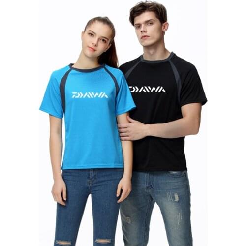 2019 New DAWA Fishing Ccothes Summer Short Sleeve Ice Silk Breathable Anti-UV Ultrathin Cycling Fishing Shirt Quick Dry Jersey