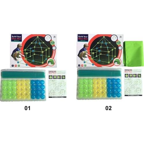 Childrens Diy Assembly Bead Tent Luminous Tent Educational Gift Toys Childrens Handmade Toys Tent Indoor And Outdoor Toys