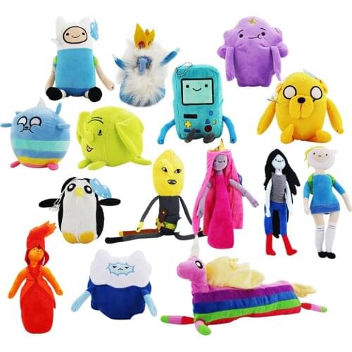 Big promotion Cartoon Adventure time Jake Plush Pendants Toy Finn Lumpy Space Princess LemongrabLady Rainicorn Doll Key chain
