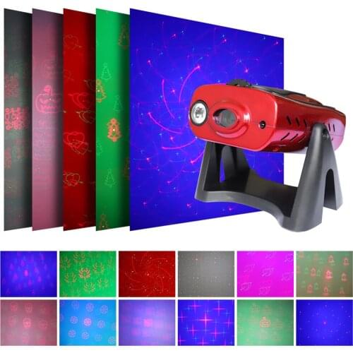 Star Flame Projection Night Light Sound-Control Water Wave Pattern Laser Lamp Night Light for Bedroom Party Coffee Home Decor