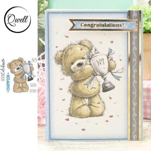 QWELL Cute Animal Little Bear Story Clear Stamps for Scrapbooking and Card Making Paper Craft 2020 New Transparent Silicone