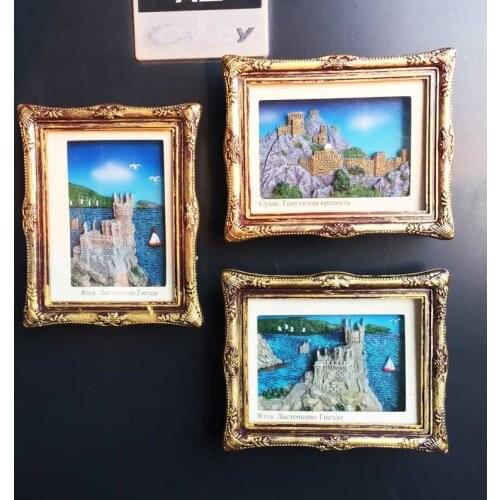 Russia Crimea Yalta Swallow Castle crafts decorative ornaments fridge magnets