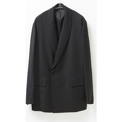 S-6XL Hot 2020 Spring Mens New Fashion Personalized Large size customization Loose Lapel Simple Coat