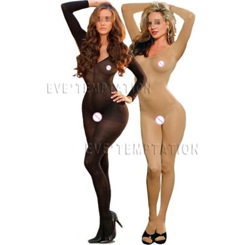 Sexy silk crochet Bodystockings Lingerie Babydoll dress Underwear Translucent product erotic Chemises Teddies Bodysuits 6076