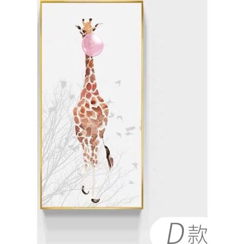 Modern Abstract Oil Painting Print on Canvas Animal Giraff Print Picture Canvas Painting Wall Art Picture Painting for HomeDecor