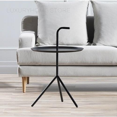 Modern Fashion Design Loft Metal Popular DLM Don't leave me Pink Color Coffee Handle Sofa Side Corner Tea Table Furniture 1PC