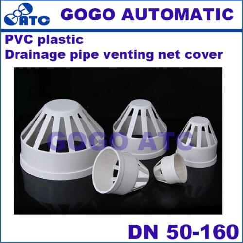 PVC Breathable cap Drainage pipe venting net cover O.D 50-160 mm General cap PVC down pipe fittings Water venting