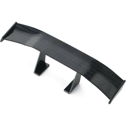 High Quality Black Plastic Carbon Fiber Car Mini Wing Effective Racing with Glue Stability Improve Driving Enough Rear For H3H4
