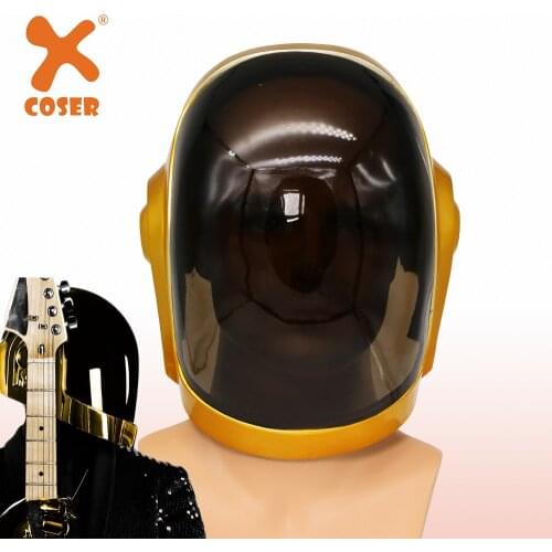 XCOSER Daft Punk Guy-Manuel Full Head Helmet Resin Cosplay Mask Costume Props Collections Dress up Role Play For Adults