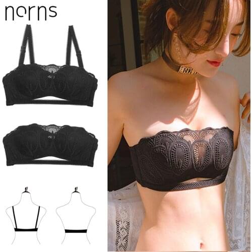 Norns Women Sexy Adjustable Strapless Lingerie Set Sports Push Up Bra Set Comfortable Seamless Bra Set