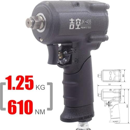 1/2" inch Micro Mini Air Impact Wrench Pneumatic Tools 610NM Torque Light Weight For Female Car repair narrow area