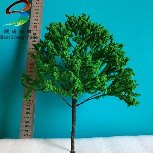 1pcs H:30cm Scale Model Wire Middle Green Tree For Train Layout