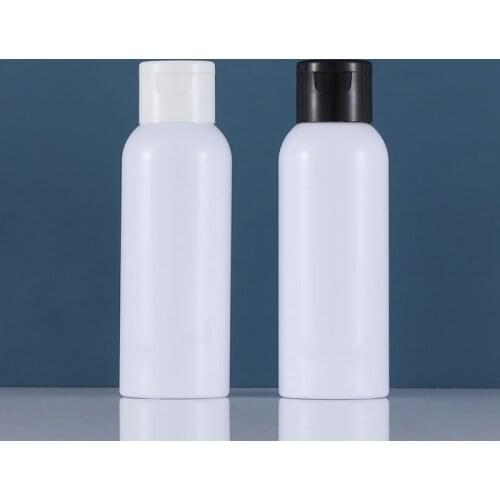 100ml CLEAR/WHITE PET BOTTLE plastics flip screw lid HYALURONIC TONER TOILET FLOWER WATER REMOVAL OIL SKIN CARE COSMETIC PACKING