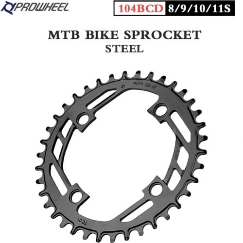 104BCD MTB Bicycle Crankset Square Hole 170mm/175mm Crank 32T 34T 36T 38T 40T Round Narrow Wide Chainring Mountain Bicycle parts