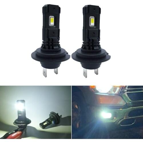2Pcs H8 H11 Led Bulb 1500LM H1 H7 9006 HB4 LED CSP Car Fog Lights Day Driving Lamp Auto 12V 24V 6000K White Led Light For Car