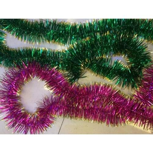 200cm 79'' Gold Brim Garland Wedding Party Home Decor Christmas festive indoor outdoor decoration props festive event supplies