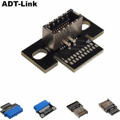 ADT USB 3.1 Type E Connector 20 Pins Male Female Socket Connector Plug USB 3.0 19Pin 20pin Solder Wire & Cable 20P PCB Board