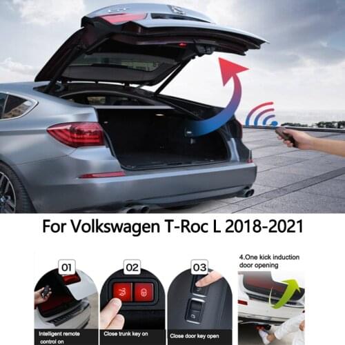 Car Electric Tailgate For Volkswagen T-Roc L 2018-2021 Intelligent Tail Door Power Operated Trunk Decoration Refitted Upgrade