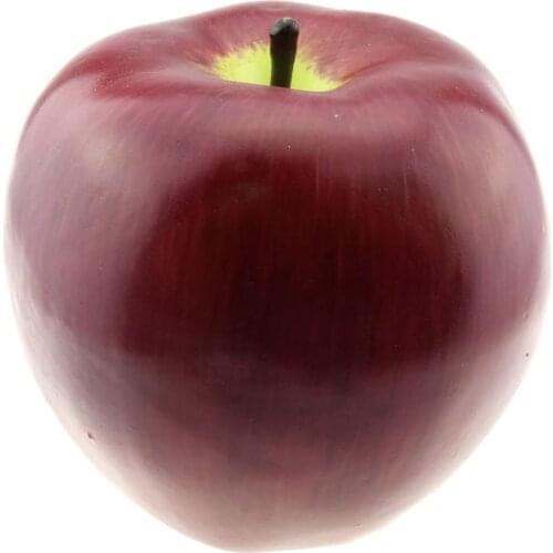 Gresorth 16cm Big Fake Apple Artificial Decoration Fruit Home Party Christmas Dispaly Food Toy - Red