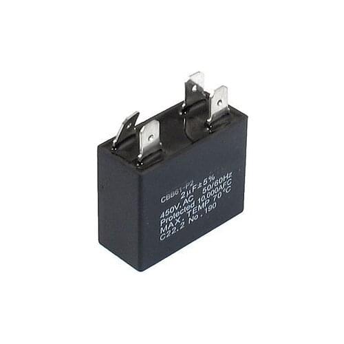 CBB61 4 Pins AC450V 1uF/2uF/2.5uF/3/3.5uF/4uF/5uF/6uF Rectangle Shaped Air Conditioner Fan Motor Start Capacitor