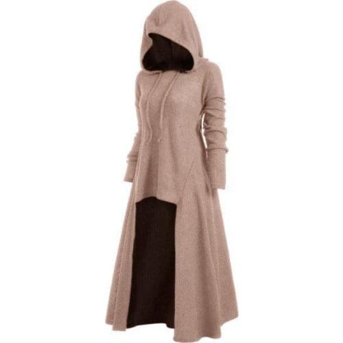 Long Black Gothic Dress Women Hooded Punk Clothing Style Plus Size Knitted Dresses For Women Winter 2019 4xl 5xl