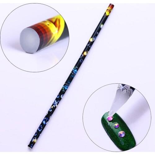 Wax Pen Rhinestone Picker Dotting Pen Easily Picking Up Manicure Rhinestones Studs Nail Decoration Picker Nail Art Tools T0141